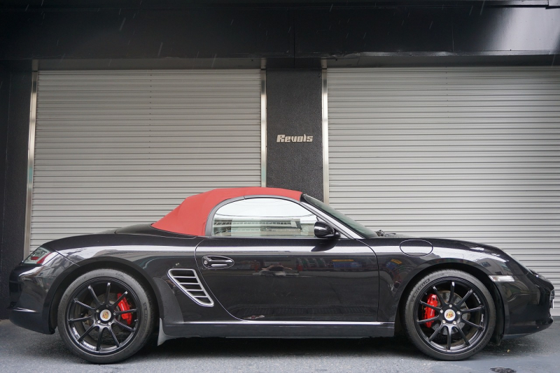 ポルシェ ボクスター BOXSTER（Type987） 正規ディーラー5MT パワークラフトマフラー ADVAN RACING19AW 社外2DINナビ・Bカメラ・HDMI 中古車 中古車