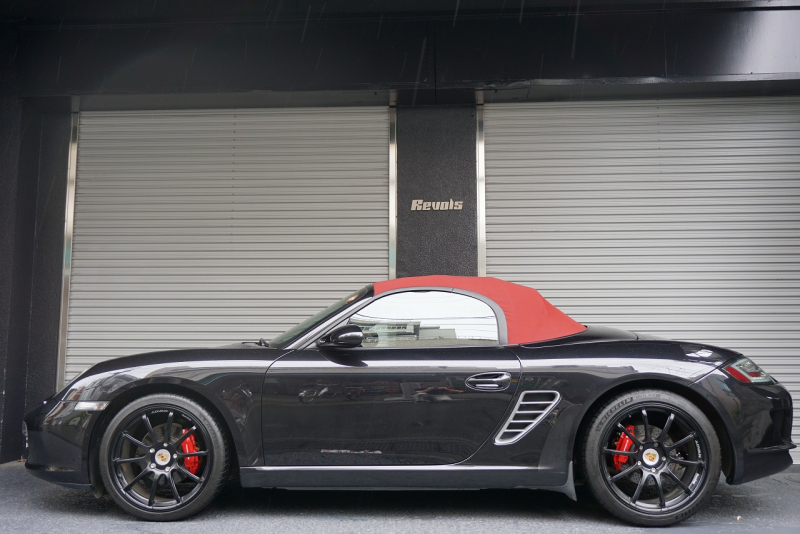ポルシェ ボクスター BOXSTER（Type987） 正規ディーラー5MT パワークラフトマフラー ADVAN RACING19AW 社外2DINナビ・Bカメラ・HDMI 中古車 中古車