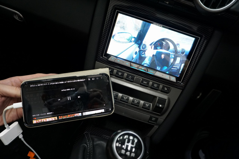 ポルシェ ボクスター BOXSTER（Type987） 正規ディーラー5MT パワークラフトマフラー ADVAN RACING19AW 社外2DINナビ・Bカメラ・HDMI 中古車 中古車