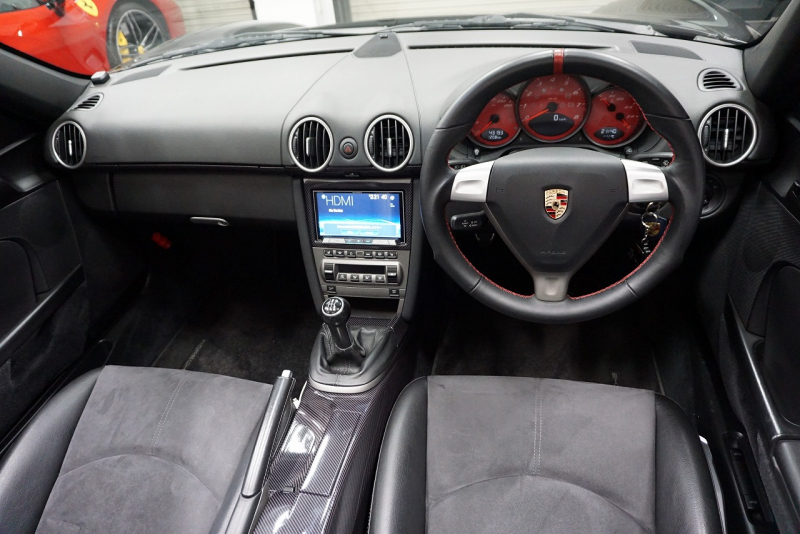 ポルシェ ボクスター BOXSTER（Type987） 正規ディーラー5MT パワークラフトマフラー ADVAN RACING19AW 社外2DINナビ・Bカメラ・HDMI 中古車 中古車