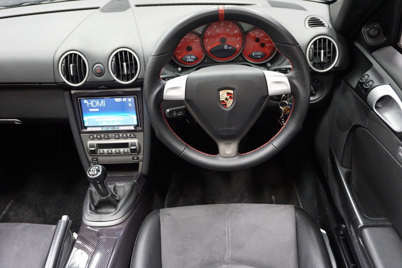 ポルシェ ボクスター BOXSTER（Type987） 正規ディーラー5MT パワークラフトマフラー ADVAN RACING19AW 社外2DINナビ・Bカメラ・HDMI 中古車 中古車