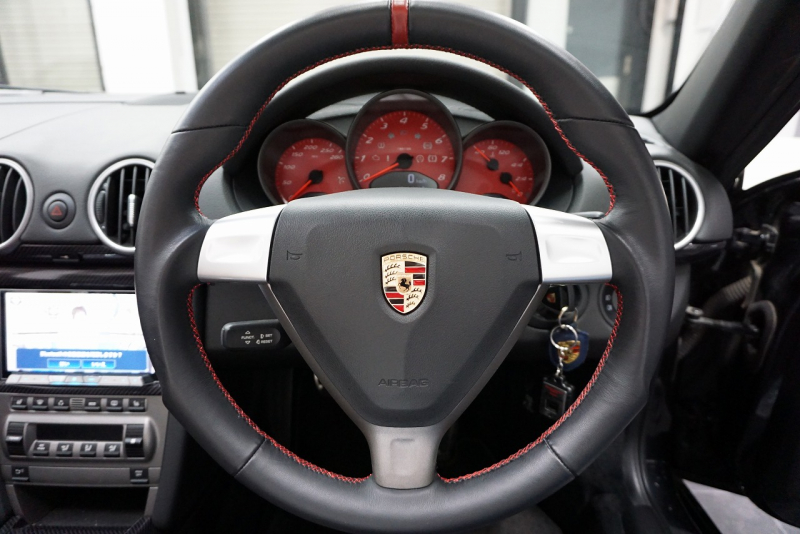 ポルシェ ボクスター BOXSTER（Type987） 正規ディーラー5MT パワークラフトマフラー ADVAN RACING19AW 社外2DINナビ・Bカメラ・HDMI 中古車 中古車