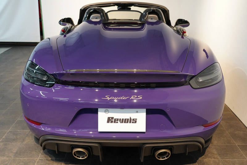 ポルシェ 718スパイダー RS PDK 1オーナー ウルトラヴァイオレット/PTSカラー ヴァイザッハPKG PCCB Fリフト クロノPKG 中古車 中古車