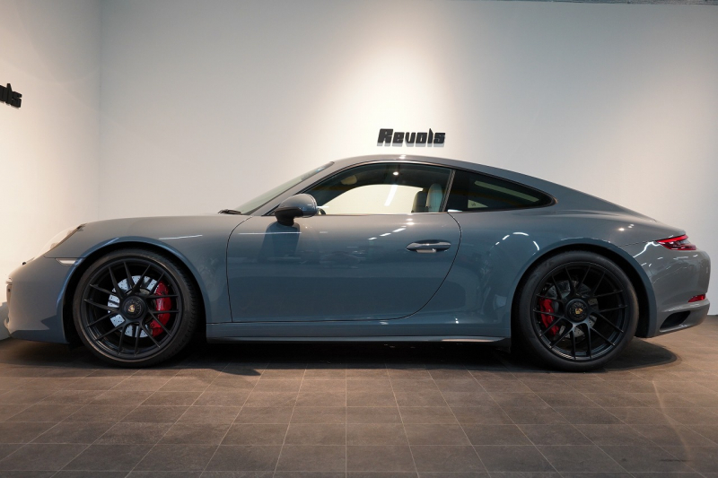 ポルシェ 911(Type991.2) Carrera GTS PDK レザー×Sport-Texインテリア(グラファイトブルー×クレヨン) 前後パークアシスト付リバーシングカメラ グラファイトブルーメタリック 中古車 中古車