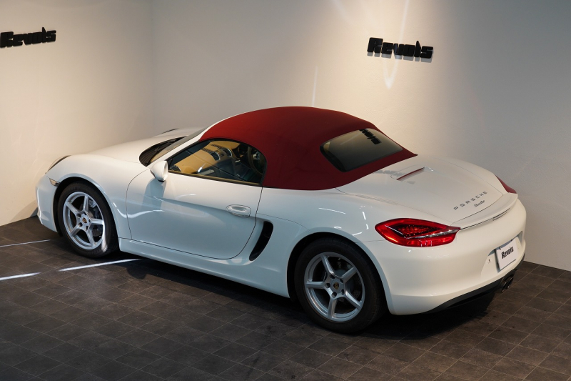 ポルシェ ボクスター(Type981) PDK 赤幌 ルクソールベージュインテリア スポーツステアリング スポーツテールパイプ 中古車 中古車