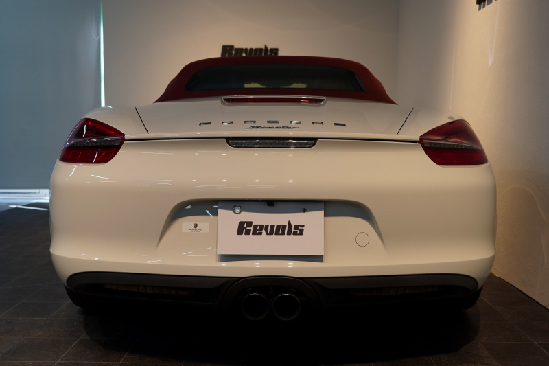 ポルシェ ボクスター(Type981) PDK 赤幌 ルクソールベージュインテリア スポーツステアリング スポーツテールパイプ 中古車 中古車
