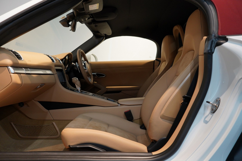 ポルシェ ボクスター(Type981) PDK 赤幌 ルクソールベージュインテリア スポーツステアリング スポーツテールパイプ 中古車 中古車