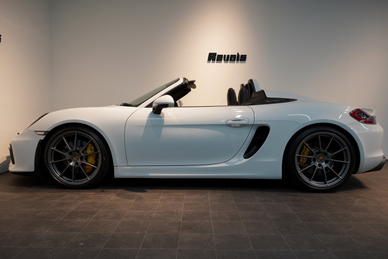 ポルシェ ボクスター(Type981) Spyder PCCB 18wayスポーツシート オールレザー×イエローステッチ キャララホワイト 中古車 中古車