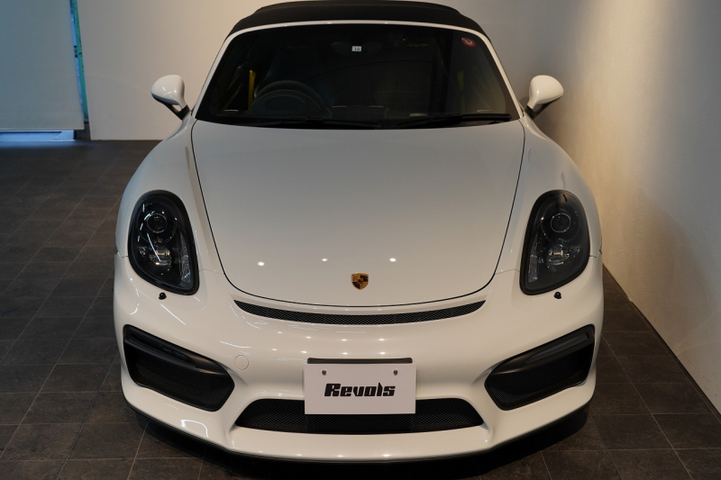 ポルシェ ボクスター(Type981) Spyder PCCB 18wayスポーツシート オールレザー×イエローステッチ キャララホワイト 中古車 中古車