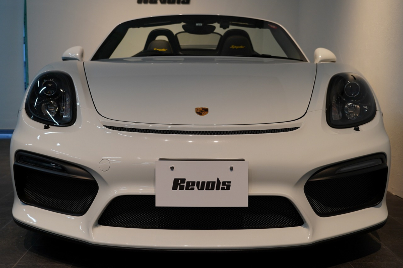 ポルシェ ボクスター(Type981) Spyder PCCB 18wayスポーツシート オールレザー×イエローステッチ キャララホワイト 中古車 中古車