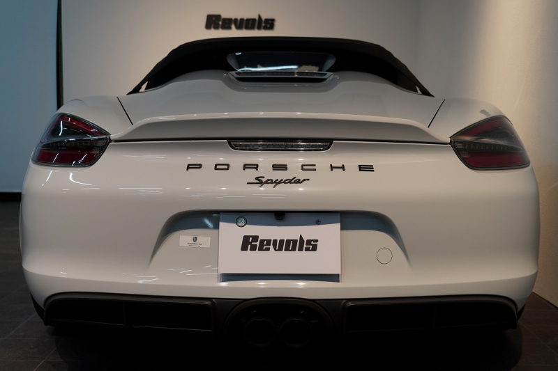 ポルシェ ボクスター(Type981) Spyder PCCB 18wayスポーツシート オールレザー×イエローステッチ キャララホワイト 中古車 中古車