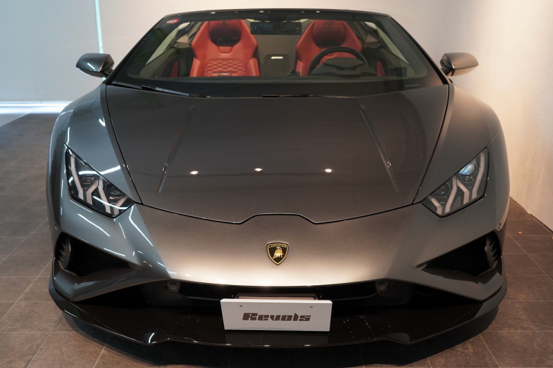 ランボルギーニ ウラカン EVO Spyder RWD Grigio Lynx  エレガントレザーインテリア/Rosso Rea 20インチNarvi鍛造ホイール 中古車 中古車