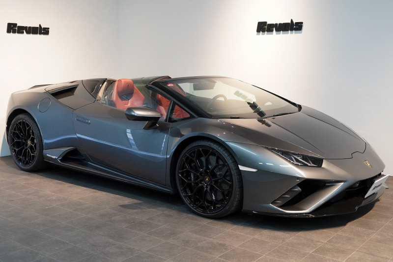 ランボルギーニ ウラカン EVO Spyder RWD Grigio Lynx  エレガントレザーインテリア/Rosso Rea 20インチNarvi鍛造ホイール 中古車 中古車