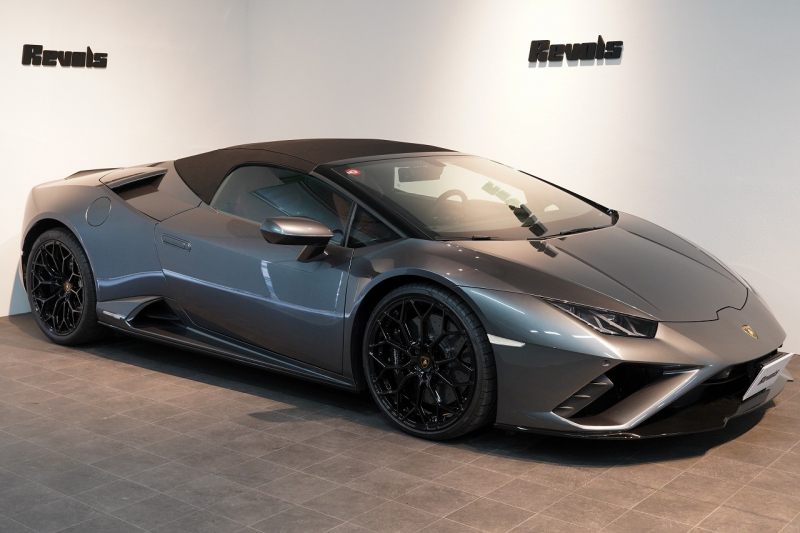 ランボルギーニ ウラカン EVO Spyder RWD Grigio Lynx  エレガントレザーインテリア/Rosso Rea 20インチNarvi鍛造ホイール 中古車 中古車