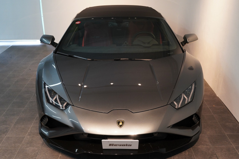 ランボルギーニ ウラカン EVO Spyder RWD Grigio Lynx  エレガントレザーインテリア/Rosso Rea 20インチNarvi鍛造ホイール 中古車 中古車