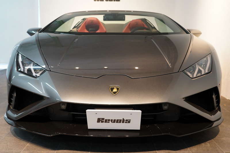 ランボルギーニ ウラカン EVO Spyder RWD Grigio Lynx  エレガントレザーインテリア/Rosso Rea 20インチNarvi鍛造ホイール 中古車 中古車