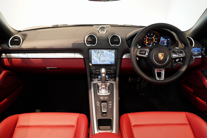 718虎丸 ポルシェ 718 ケイマンS PDK グラファイトブルーレザー×クレヨン