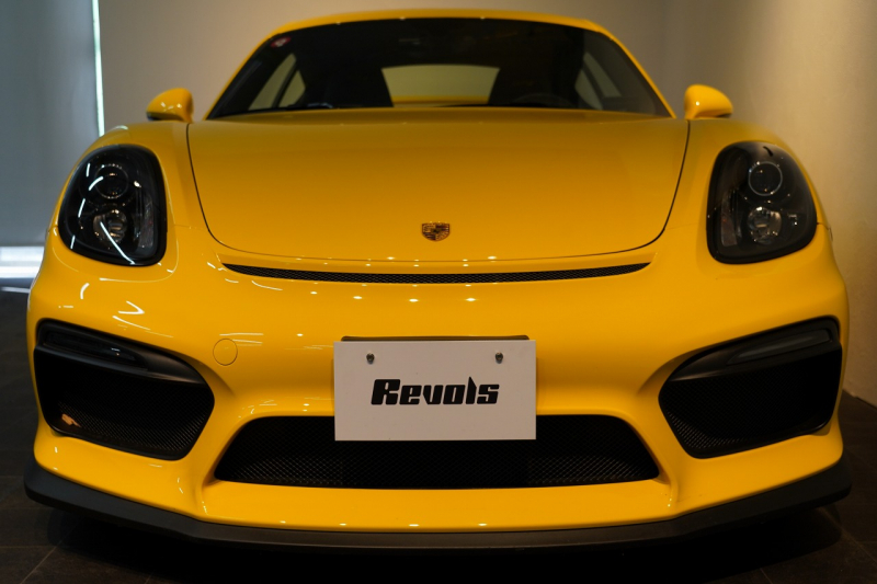 ポルシェ ケイマン(Type981) GT4 6MT 左H スポーツクロノ スポーツエグゾースト レザーインテリア/イエローステッチ 中古車 中古車