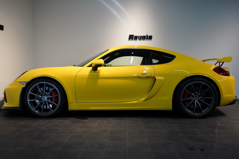 ポルシェ ケイマン(Type981) GT4 6MT 左H スポーツクロノ スポーツエグゾースト レザーインテリア/イエローステッチ 中古車 中古車