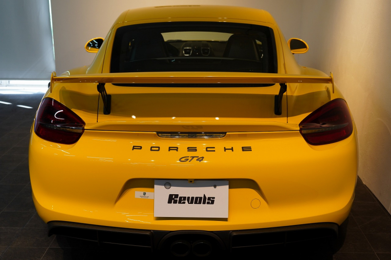 ポルシェ ケイマン(Type981) GT4 6MT 左H スポーツクロノ スポーツエグゾースト レザーインテリア/イエローステッチ 中古車 中古車