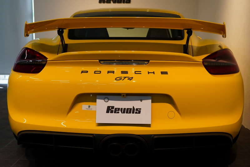 ポルシェ ケイマン(Type981) GT4 6MT 左H スポーツクロノ スポーツエグゾースト レザーインテリア/イエローステッチ 中古車 中古車