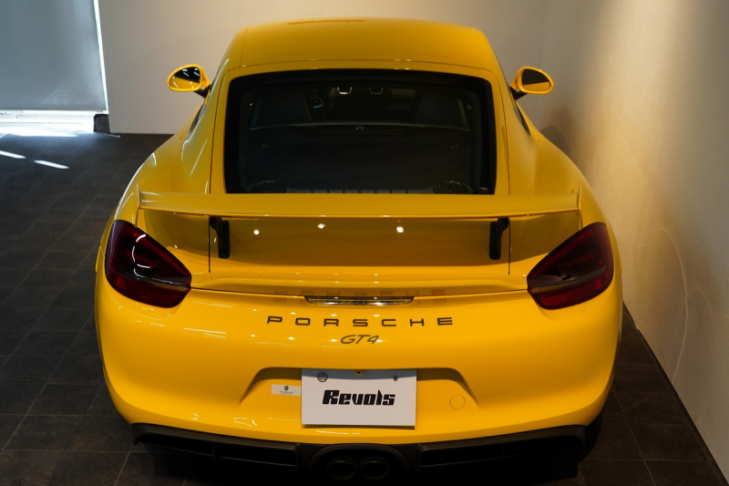 ポルシェ ケイマン(Type981) GT4 6MT 左H スポーツクロノ スポーツエグゾースト レザーインテリア/イエローステッチ 中古車 中古車