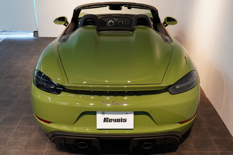 ポルシェ 718スパイダー 6MT ワンオーナー 左H PTSカラー/オリーブグリーン PCCB レザーインテリア 中古車 中古車