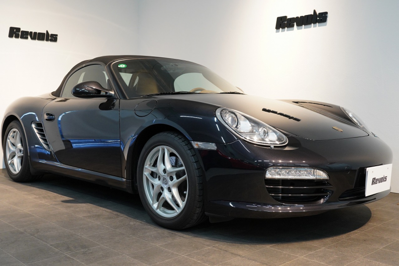 ポルシェ ボクスター(Type987) PDK 後期モデル 左H スポーツクロノ バサルトブラック PC入庫歴17回 中古車 中古車