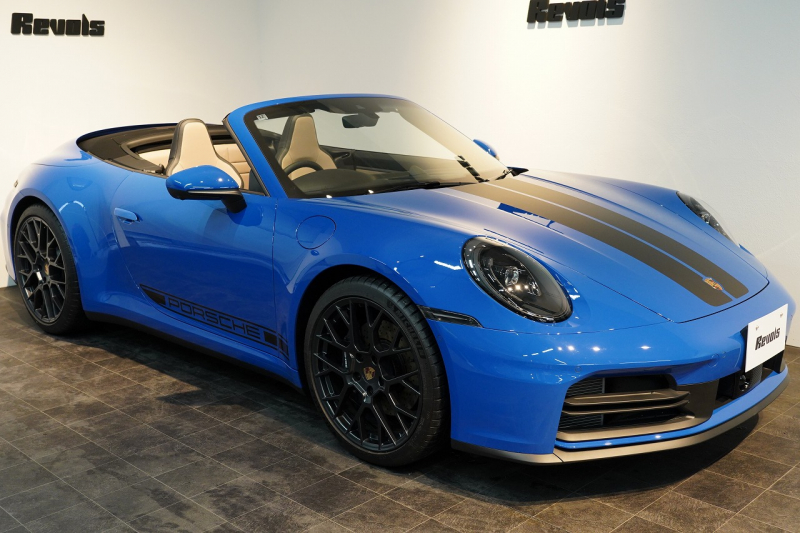 ポルシェ 911(Type992) Carrera Cabriolet PDK 後期モデル(Type992.2) ワンオーナー OP253 ルガーノブルー スポクロ スポエグ 20/21インチRSSpyderホイール 中古車 中古車