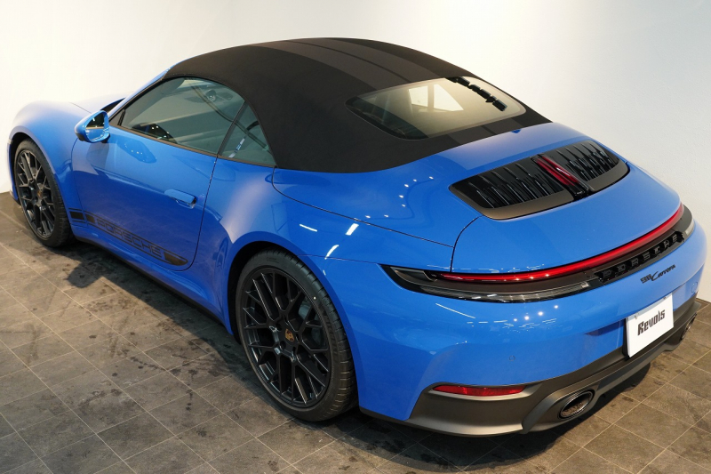 ポルシェ 911(Type992) Carrera Cabriolet PDK 後期モデル(Type992.2) ワンオーナー OP253 ルガーノブルー スポクロ スポエグ 20/21インチRSSpyderホイール 中古車 中古車