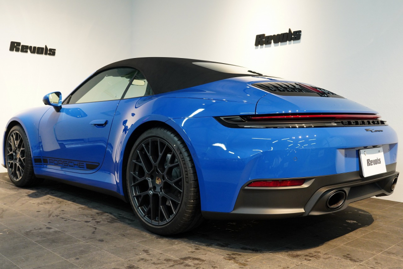 ポルシェ 911(Type992) Carrera Cabriolet PDK 後期モデル(Type992.2) ワンオーナー OP253 ルガーノブルー スポクロ スポエグ 20/21インチRSSpyderホイール 中古車 中古車