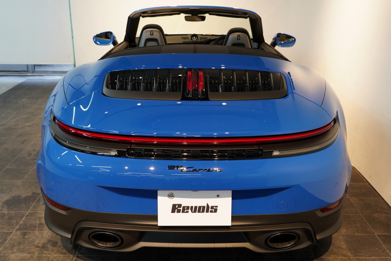 ポルシェ 911(Type992) Carrera Cabriolet PDK 後期モデル(Type992.2) ワンオーナー OP253 ルガーノブルー スポクロ スポエグ 20/21インチRSSpyderホイール 中古車 中古車