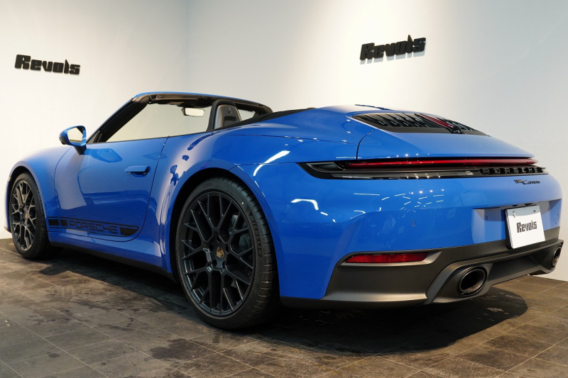 ポルシェ 911(Type992) Carrera Cabriolet PDK 後期モデル(Type992.2) ワンオーナー OP253 ルガーノブルー スポクロ スポエグ 20/21インチRSSpyderホイール 中古車 中古車