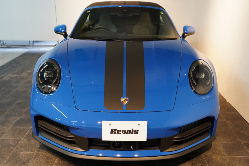 ポルシェ 911(Type992) Carrera Cabriolet PDK 後期モデル(Type992.2) ワンオーナー OP253 ルガーノブルー スポクロ スポエグ 20/21インチRSSpyderホイール 中古車 中古車