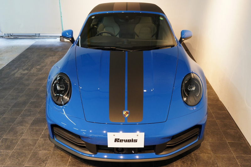 ポルシェ 911(Type992) Carrera Cabriolet PDK 後期モデル(Type992.2) ワンオーナー OP253 ルガーノブルー スポクロ スポエグ 20/21インチRSSpyderホイール 中古車 中古車