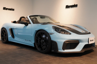 ポルシェ 718スパイダー RS PDK OP605 ガルフブルー ヴァイザッハPKG クロノPKG PCCB Fリフト レザーインテリア 中古車 中古車