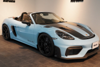 ポルシェ 718スパイダー RS PDK OP605 ガルフブルー ヴァイザッハPKG クロノPKG PCCB Fリフト レザーインテリア 中古車 中古車