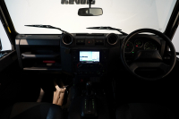 ランドローバー ディフェンダー 110 XS AT換装 純正LEDヘッドランプ 純正サイドステップ サントリーニブラック 中古車 中古車