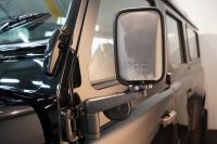 ランドローバー ディフェンダー 110 XS AT換装 純正LEDヘッドランプ 純正サイドステップ サントリーニブラック 中古車 中古車