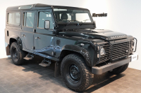 ランドローバー ディフェンダー 110 XS AT換装 純正LEDヘッドランプ 純正サイドステップ サントリーニブラック 中古車 中古車