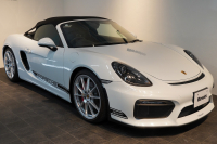 ポルシェ ボクスター(Type981) Spyder 6MT カーボンインテリア カーボンフルバケットシート キャララホワイトメタリック 中古車 中古車