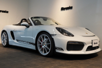 ポルシェ ボクスター(Type981) Spyder 6MT カーボンインテリア カーボンフルバケットシート キャララホワイトメタリック 中古車 中古車