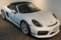 ポルシェ ボクスター(Type981) Spyder 6MT カーボンインテリア カーボンフルバケットシート キャララホワイトメタリック 中古車 中古車