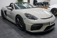 ポルシェ 718スパイダー Spyder  6MT クレヨン  LEDヘッドライト レザーインテリア カーボンインテリア  中古車