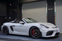 ポルシェ 718スパイダー Spyder  6MT クレヨン  LEDヘッドライト レザーインテリア カーボンインテリア  中古車