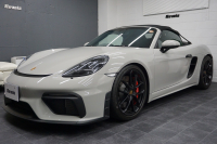 ポルシェ 718スパイダー Spyder  6MT クレヨン  LEDヘッドライト レザーインテリア カーボンインテリア  中古車