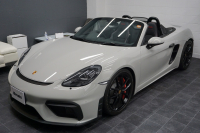 ポルシェ 718スパイダー Spyder  6MT クレヨン  LEDヘッドライト レザーインテリア カーボンインテリア  中古車