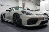 ポルシェ 718スパイダー Spyder  6MT クレヨン  LEDヘッドライト レザーインテリア カーボンインテリア  中古車