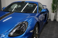 ポルシェ ケイマン GT4 PCCB アダプティブスポーツシート オールレザー＆コントラストステッチ サファイアブルー  中古車