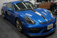 ポルシェ ケイマン GT4 PCCB アダプティブスポーツシート オールレザー＆コントラストステッチ サファイアブルー  中古車